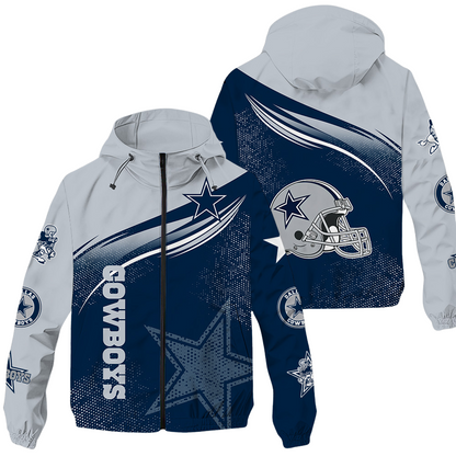 NEW PREMIUM DALLAS COWBOYS NFL WINDBREAKER JACKET