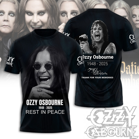 NEW PREMIUM BLACK SABBATH x OZZY OSBOURNE UNISEX SHIRT