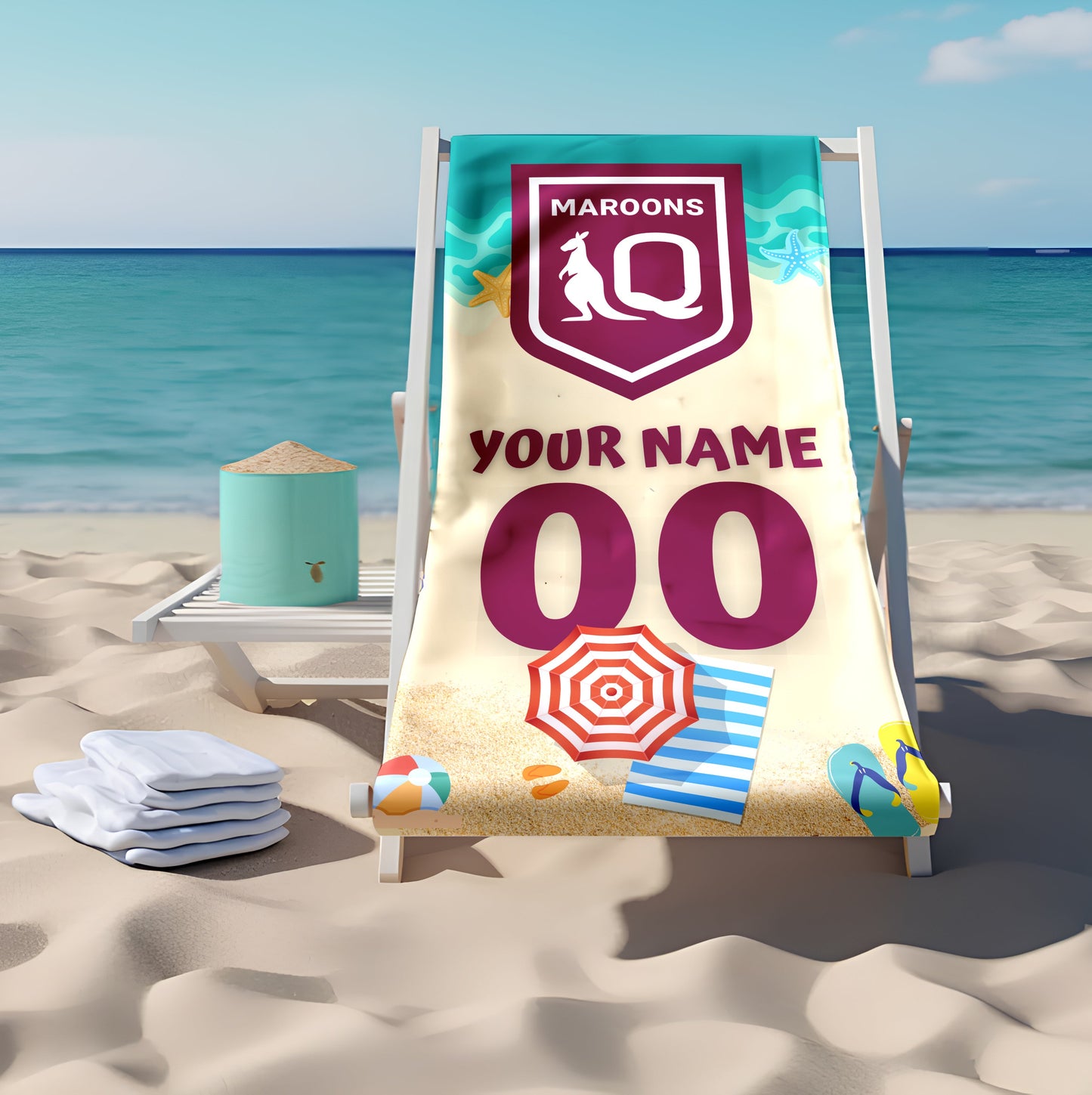 Just Landed - Senior 2025 Beach, Bath Towel ( KID & ADULT Size )