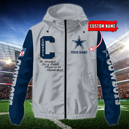 NEW PREMIUM DALLAS COWBOYS NFL WINDBREAKER JACKET