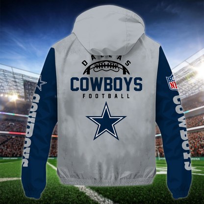 NEW PREMIUM DALLAS COWBOYS NFL WINDBREAKER JACKET