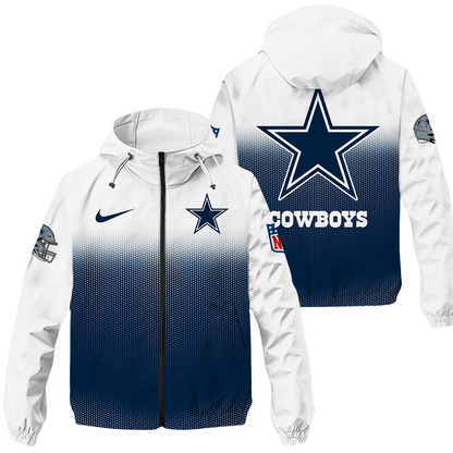 NEW PREMIUM DALLAS COWBOYS NFL WINDBREAKER JACKET