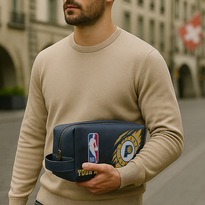 Indiana Pacers Leather Toiletry Bag