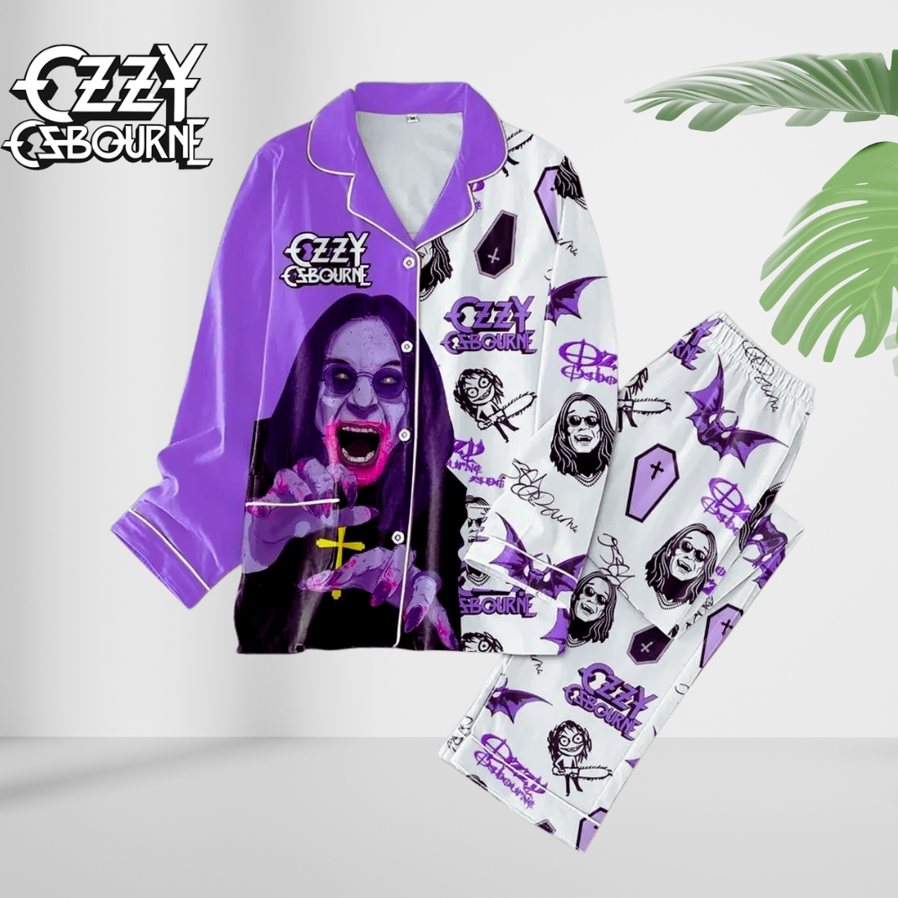 NEW PREMIUM BLACK SABBATH x OZZY OSBOURNE PYJAMAS SET