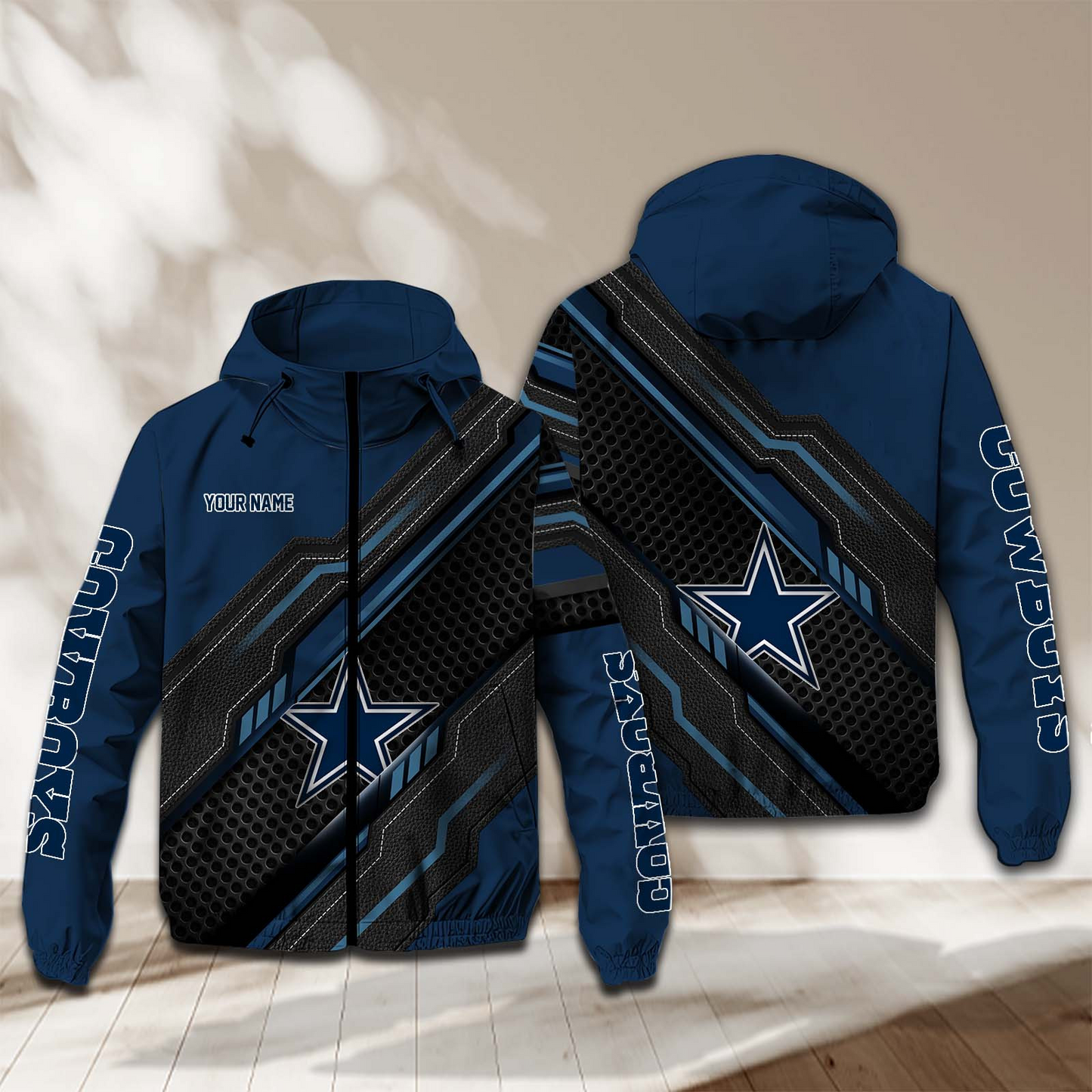 NEW PREMIUM DALLAS COWBOYS NFL WINDBREAKER JACKET