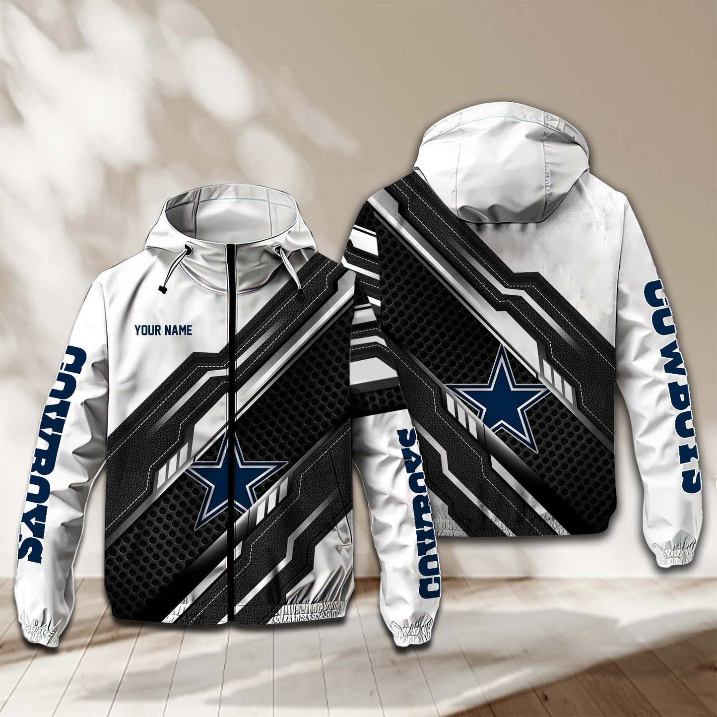 NEW PREMIUM DALLAS COWBOYS NFL WINDBREAKER JACKET