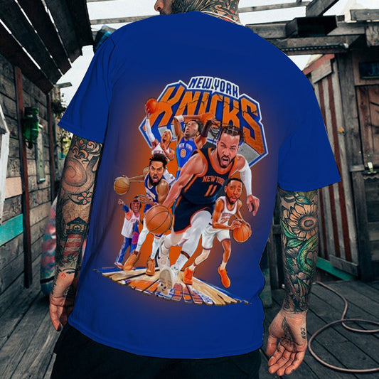 LIMITED EDITION - NEW CUSTOMIZED NBA04 NY NEW YORK KNICKS T-SHIRT