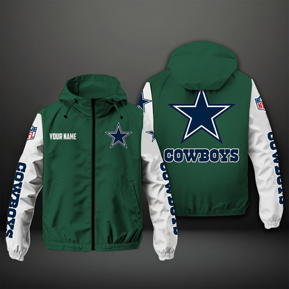 NEW PREMIUM DALLAS COWBOYS NFL WINDBREAKER JACKET