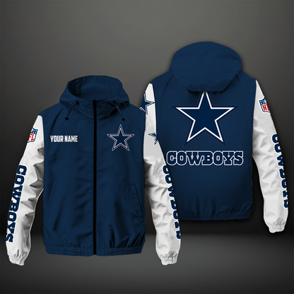 NEW PREMIUM DALLAS COWBOYS NFL WINDBREAKER JACKET