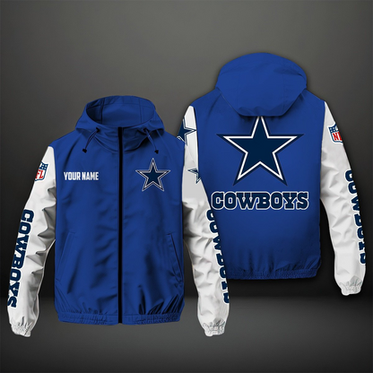 NEW PREMIUM DALLAS COWBOYS NFL WINDBREAKER JACKET