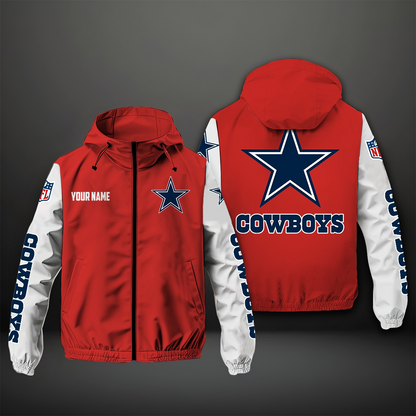 NEW PREMIUM DALLAS COWBOYS NFL WINDBREAKER JACKET