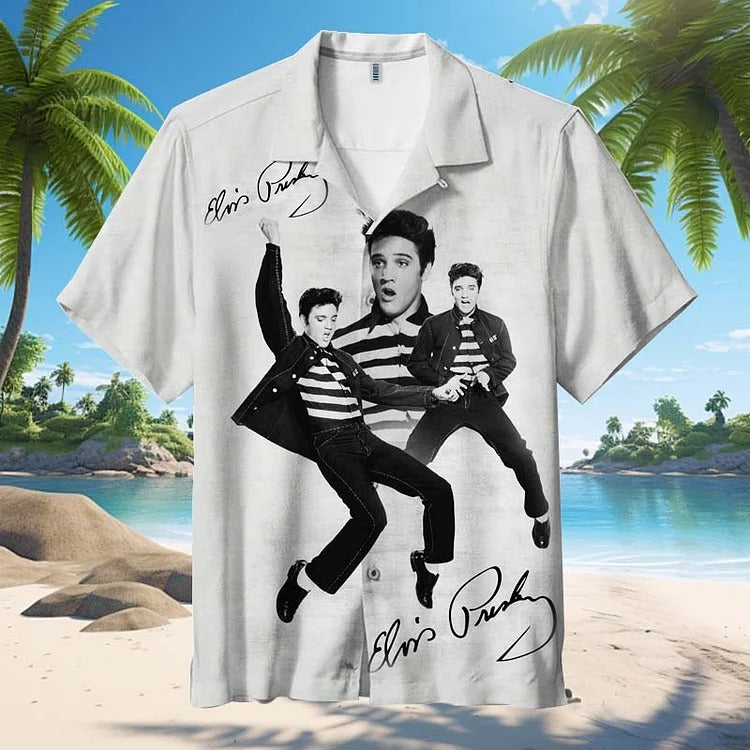 New Premium Elvis Presley  Unisex Hawaiian Shirt - EVPLCAO117