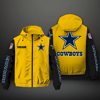 NEW PREMIUM DALLAS COWBOYS NFL WINDBREAKER JACKET