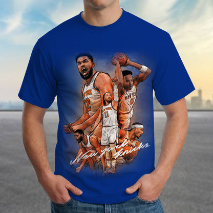 LIMITED EDITION - NEW CUSTOMIZED NBA04 NY NEW YORK KNICKS T-SHIRT