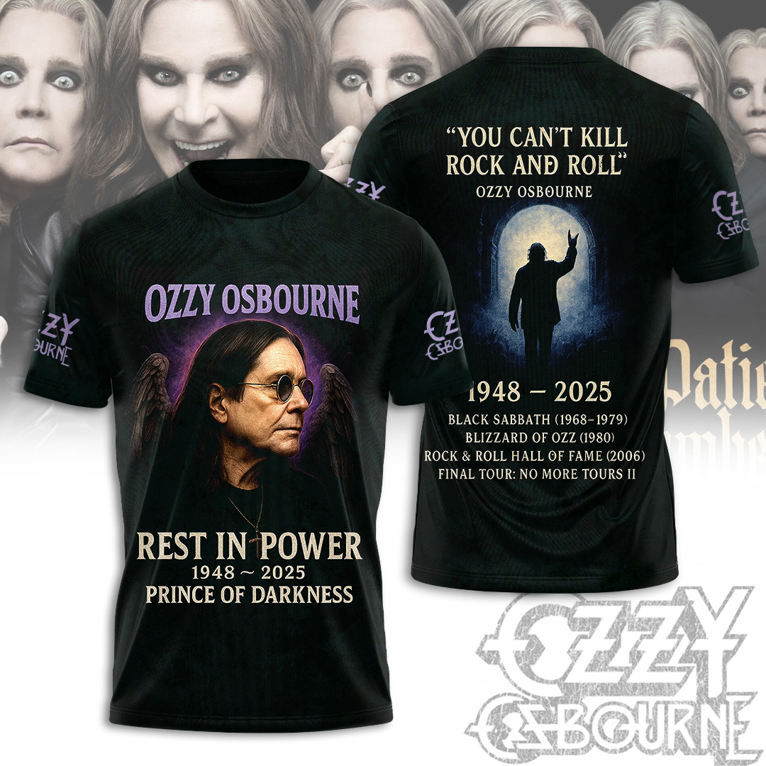 NEW PREMIUM BLACK SABBATH x OZZY OSBOURNE UNISEX SHIRT