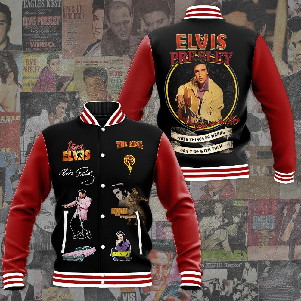New Premium Elvis Presley Baseball Jacket - EVPLCAO70
