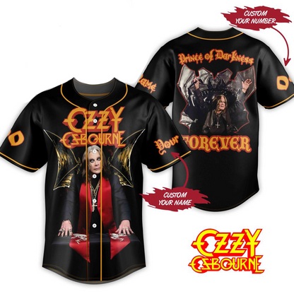 NEW PREMIUM BLACK SABBATH x OZZY OSBOURNE BASEBALL JERSEY