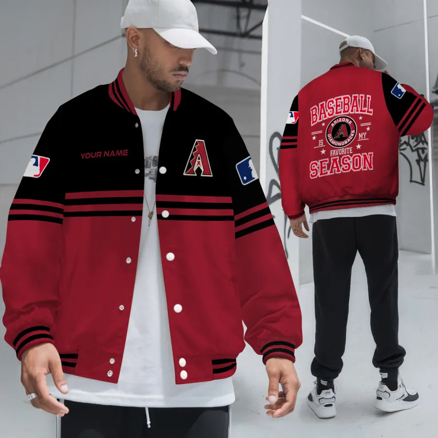 LIMITED EDITION - NEW CUSTOMIZED MLB07 ADS ARIZONA DIAMONDBACKS BASEBALL JACKET