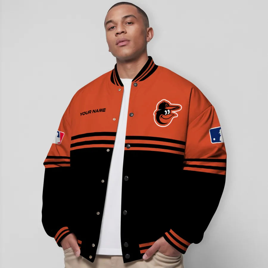 LIMITED EDITION - NEW CUSTOMIZED MLB25 BOS BALTIMORE ORIOLES BASEBALL JACKET