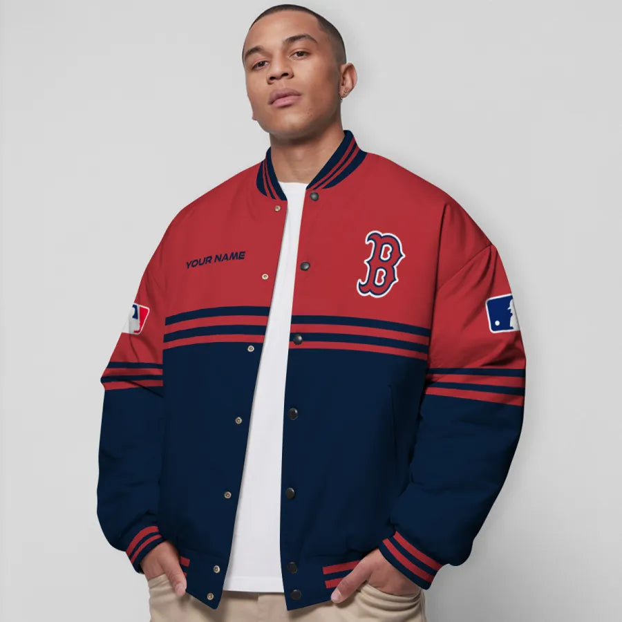 LIMITED EDITION - NEW CUSTOMIZED MLB03 BRS BOSTON RED SOX BASEBALL JACKET