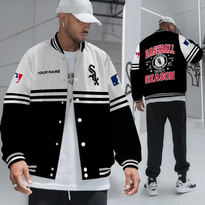 LIMITED EDITION - NEW CUSTOMIZED MLB26 CWS CHICAGO WHITE SOX BASEBALL JACKET