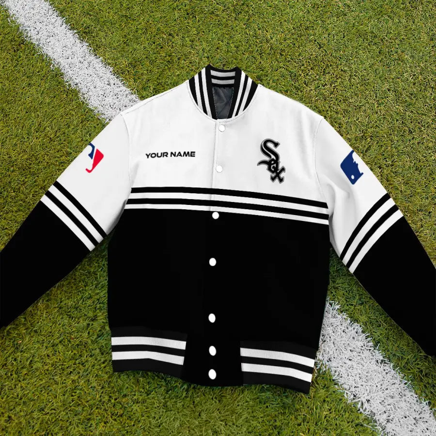 LIMITED EDITION - NEW CUSTOMIZED MLB26 CWS CHICAGO WHITE SOX BASEBALL JACKET