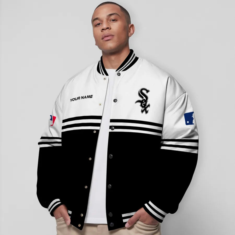 LIMITED EDITION - NEW CUSTOMIZED MLB26 CWS CHICAGO WHITE SOX BASEBALL JACKET
