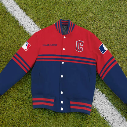 LIMITED EDITION - NEW CUSTOMIZED MLB13 CGS CLEVELAND GUARDIANS BASEBALL JACKET