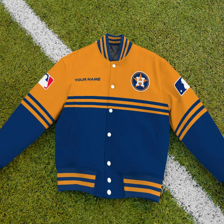 LIMITED EDITION - NEW CUSTOMIZED MLB10 HAS HOUSTON ASTROS BASEBALL JACKET