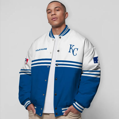 LIMITED EDITION - NEW CUSTOMIZED MLB19 KCR KANSAS CITY ROYALS BASEBALL JACKET