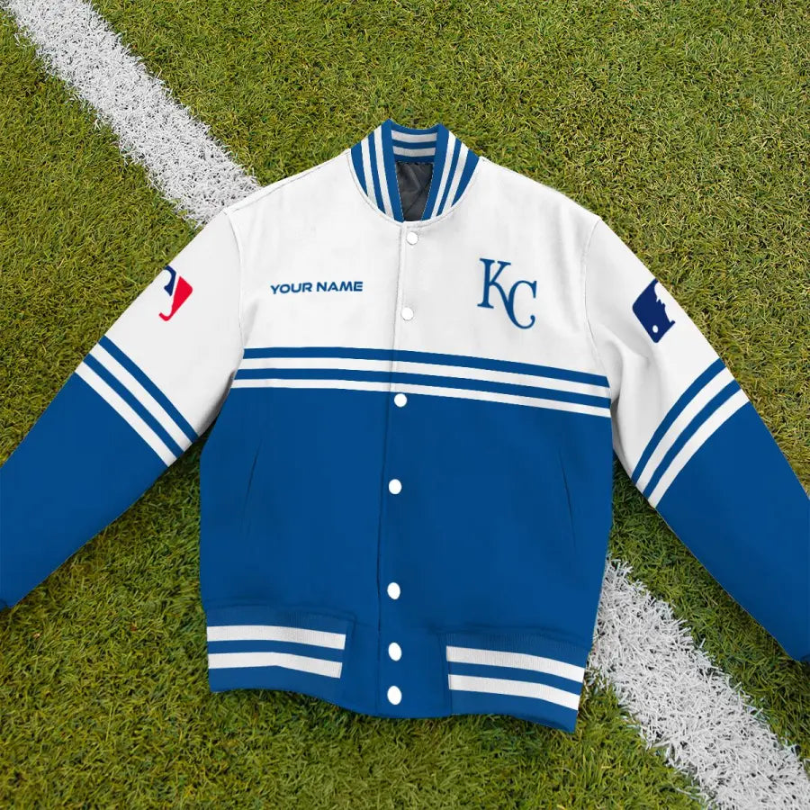 LIMITED EDITION - NEW CUSTOMIZED MLB19 KCR KANSAS CITY ROYALS BASEBALL JACKET