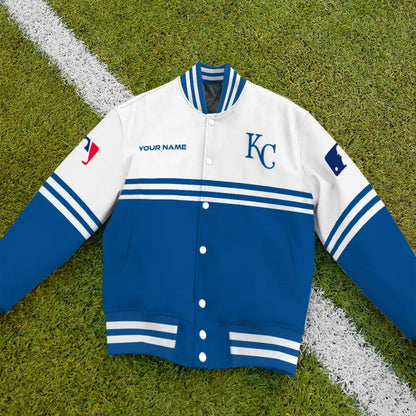 LIMITED EDITION - NEW CUSTOMIZED MLB19 KCR KANSAS CITY ROYALS BASEBALL JACKET