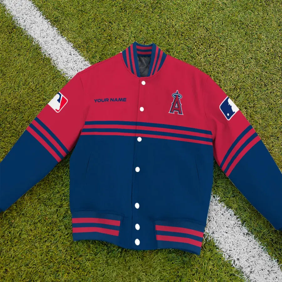 LIMITED EDITION - NEW CUSTOMIZED MLB27 LAA LOS ANGELES ANGELS BASEBALL JACKET