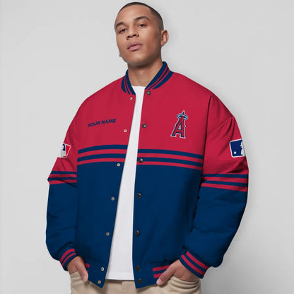 LIMITED EDITION - NEW CUSTOMIZED MLB27 LAA LOS ANGELES ANGELS BASEBALL JACKET