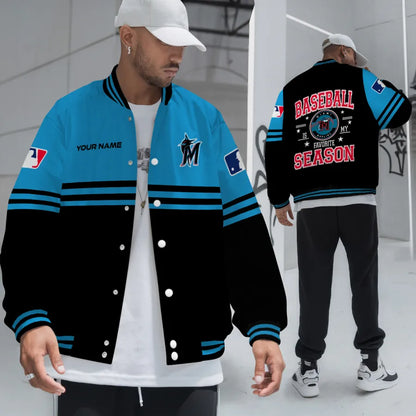LIMITED EDITION - NEW CUSTOMIZED MLB20 MMS MIAMI MARLINS BASEBALL JACKET