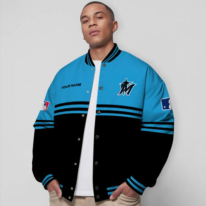 LIMITED EDITION - NEW CUSTOMIZED MLB20 MMS MIAMI MARLINS BASEBALL JACKET