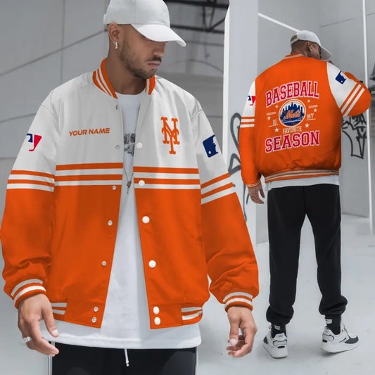 LIMITED EDITION - NEW CUSTOMIZED MLB17 NYM NEW YORK METS BASEBALL JACKET
