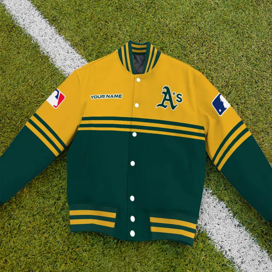 LIMITED EDITION - NEW CUSTOMIZED MLB23 OAS OAKLAND ATHLETICS BASEBALL JACKET