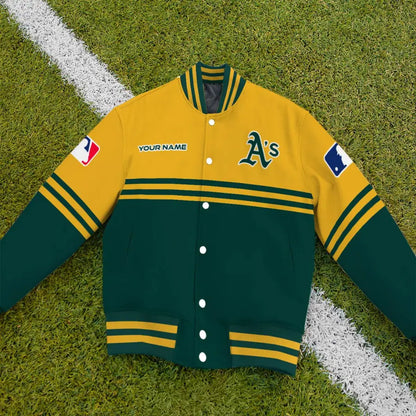 LIMITED EDITION - NEW CUSTOMIZED MLB23 OAS OAKLAND ATHLETICS BASEBALL JACKET