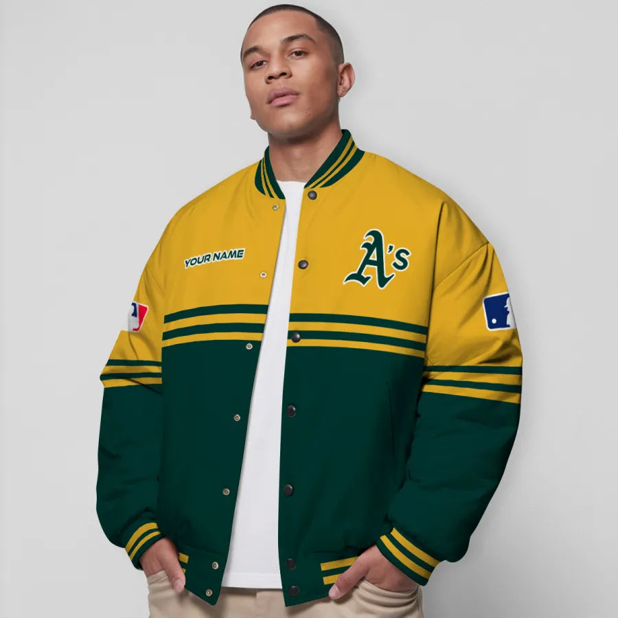 LIMITED EDITION - NEW CUSTOMIZED MLB23 OAS OAKLAND ATHLETICS BASEBALL JACKET