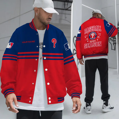 LIMITED EDITION - NEW CUSTOMIZED MLB11 PPS PHILADELPHIA PHILLIES BASEBALL JACKET