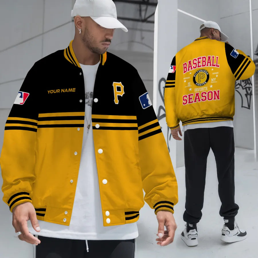 LIMITED EDITION - NEW CUSTOMIZED MLB29 PHP PITTSBURGH PIRATES BASEBALL JACKET