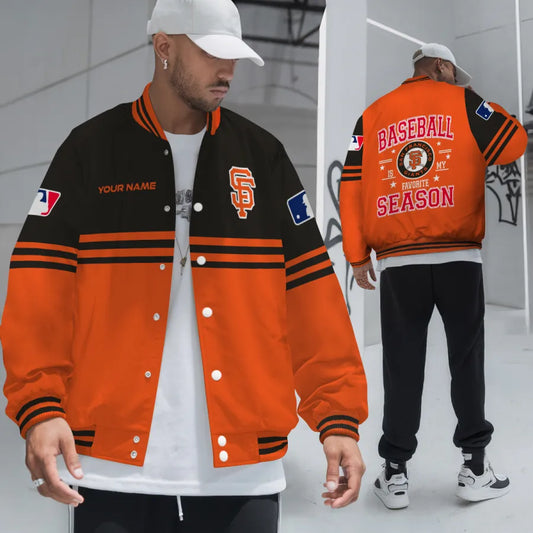 LIMITED EDITION - NEW CUSTOMIZED MLB06 SFG SAN FRANCISCO GIANTS BASEBALL JACKET