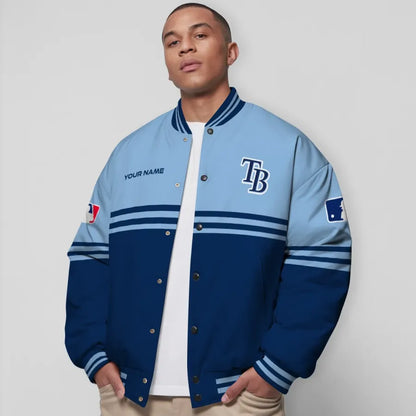 LIMITED EDITION - NEW CUSTOMIZED MLB21 TBR TAMPA BAY RAYS BASEBALL JACKET