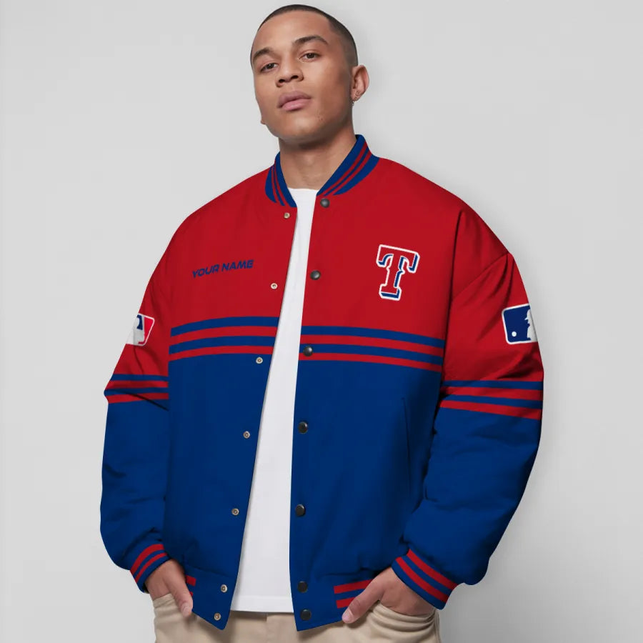 LIMITED EDITION - NEW CUSTOMIZED MLB08 TRS TEXAS RANGERS BASEBALL JACKET