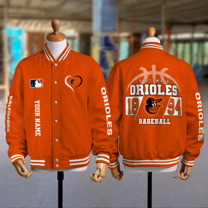 LIMITED EDITION - NEW CUSTOMIZED MLB25 BOS BALTIMORE ORIOLES UNISEX T-SHIRT, POLO, HOODIE & JACKETS