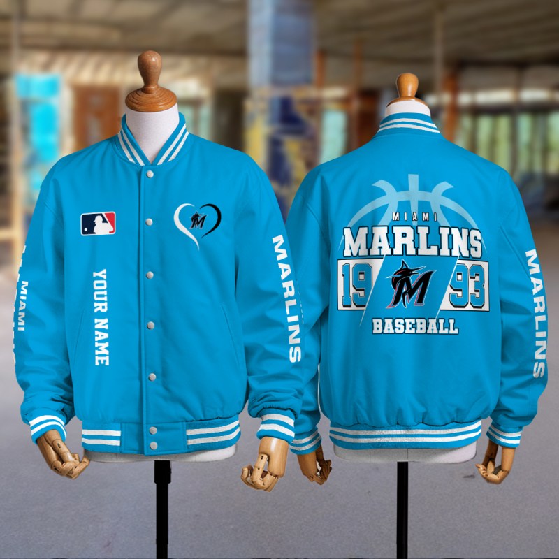 LIMITED EDITION - NEW CUSTOMIZED MLB20 MMS MIAMI MARLINS UNISEX T-SHIRT, POLO, HOODIE & JACKETS