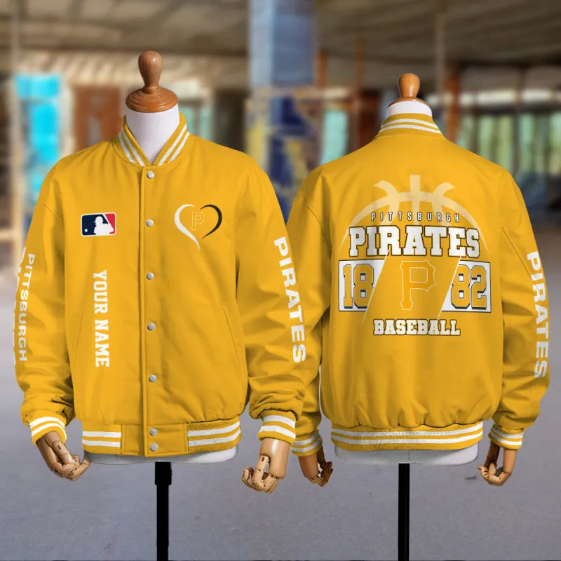 LIMITED EDITION - NEW CUSTOMIZED MLB29 PHP PITTSBURGH PIRATES UNISEX T-SHIRT, POLO, HOODIE & JACKETS