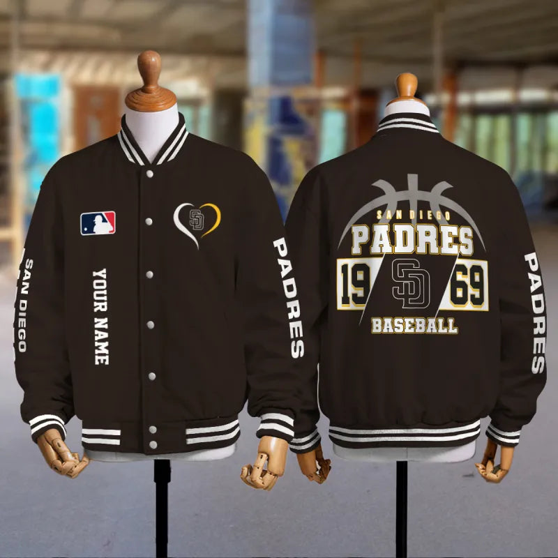 LIMITED EDITION - NEW CUSTOMIZED MLB18 SDP SAN DIEGO PADRES UNISEX T-SHIRT, POLO, HOODIE & JACKETS