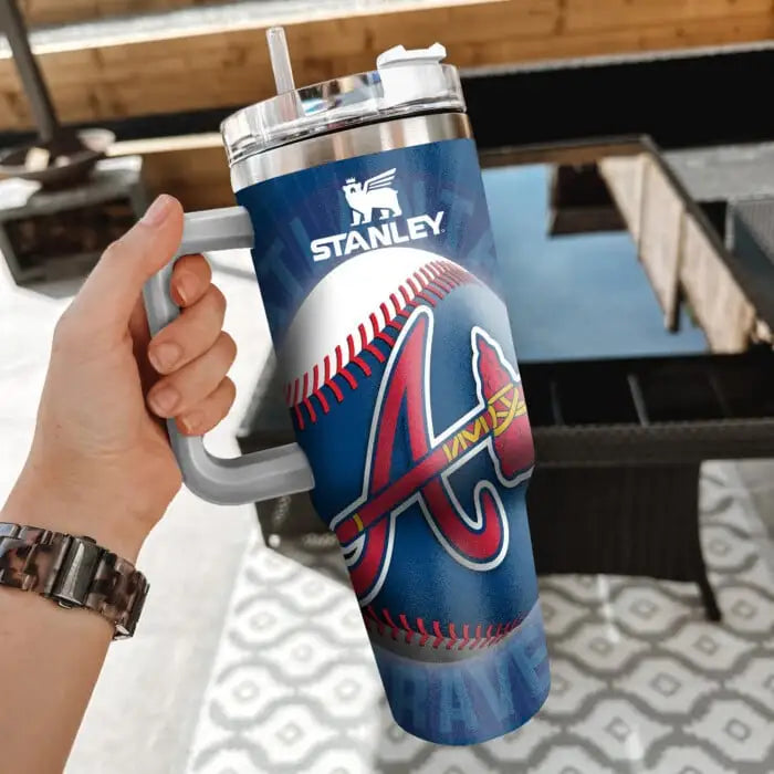 LIMITED EDITION - NEW CUSTOMIZED MLB09 ABS ATLANTA BRAVES 40oz TUMBLER